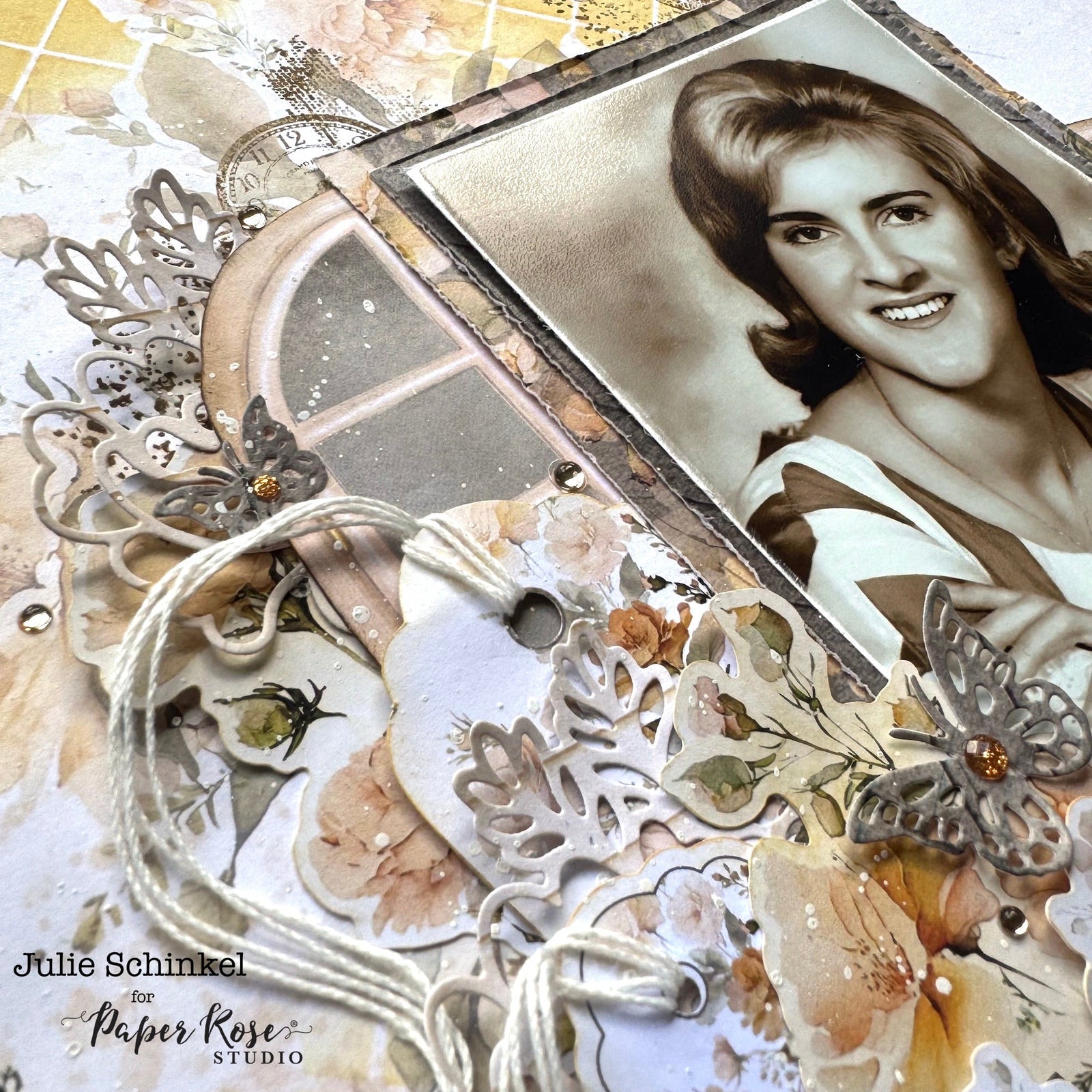 Millie's Garden Scrapbook Layout - Julie Schinkel