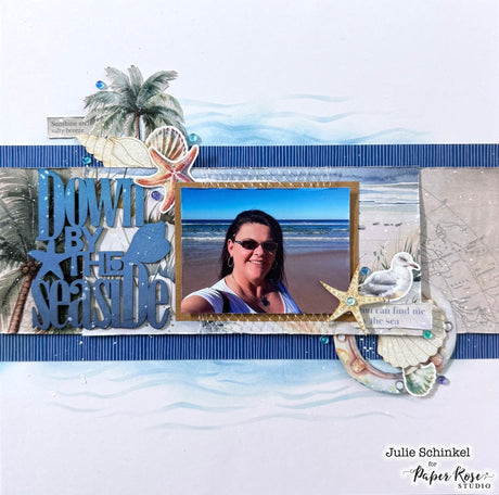 Seaside Memories Scrapbook Layout - Julie Schinkel