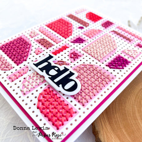 Friendship Stitched Card - Donna Lewis