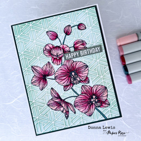 July 16 - Combining Stamp & Stencil Techniques - Donna Lewis