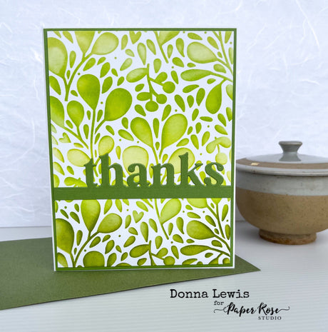 Blended Ink Backgrounds on Cards - Donna Lewis