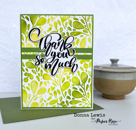 Blended Ink Backgrounds on Cards - Donna Lewis