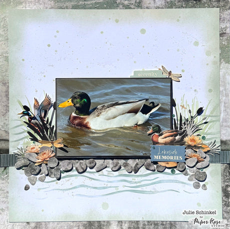 Lakeside Memories Scrapbook Layout - Julie Schinkel