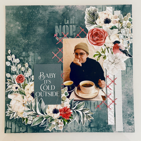 Winter Blooms Layout - Tanya Heritage