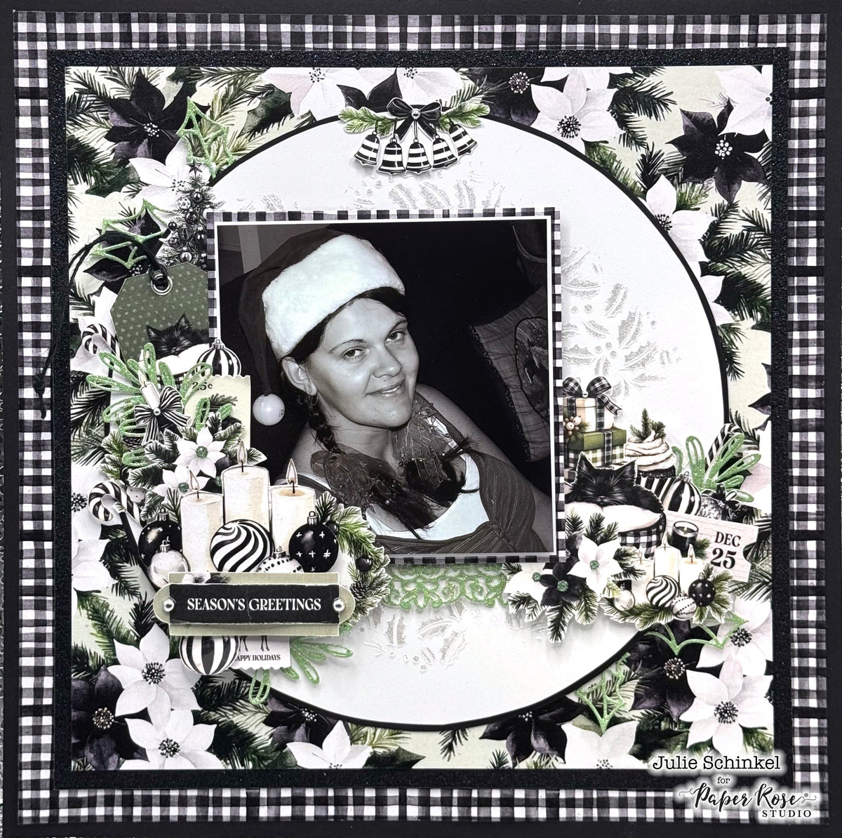 Mistletoe Market Scrapbook Layout - Julie Schinkel