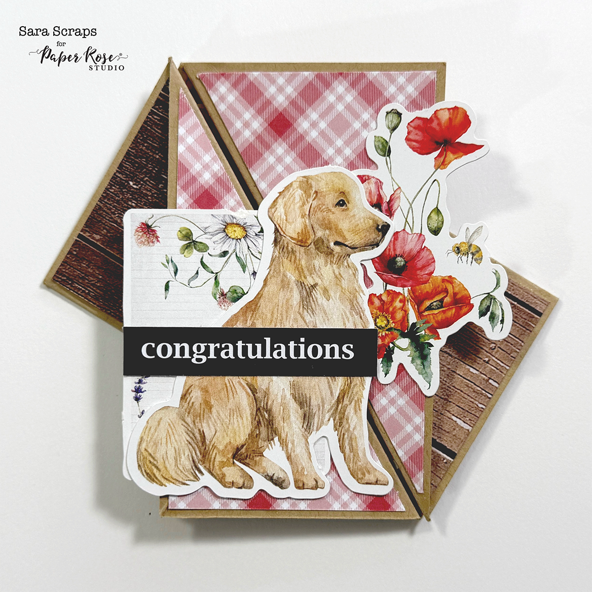 Summer Picnic Fancy Fold Card - Sara Scraps!