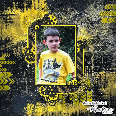 Dad's Shed Scrapbook Layout - Julie Schinkel