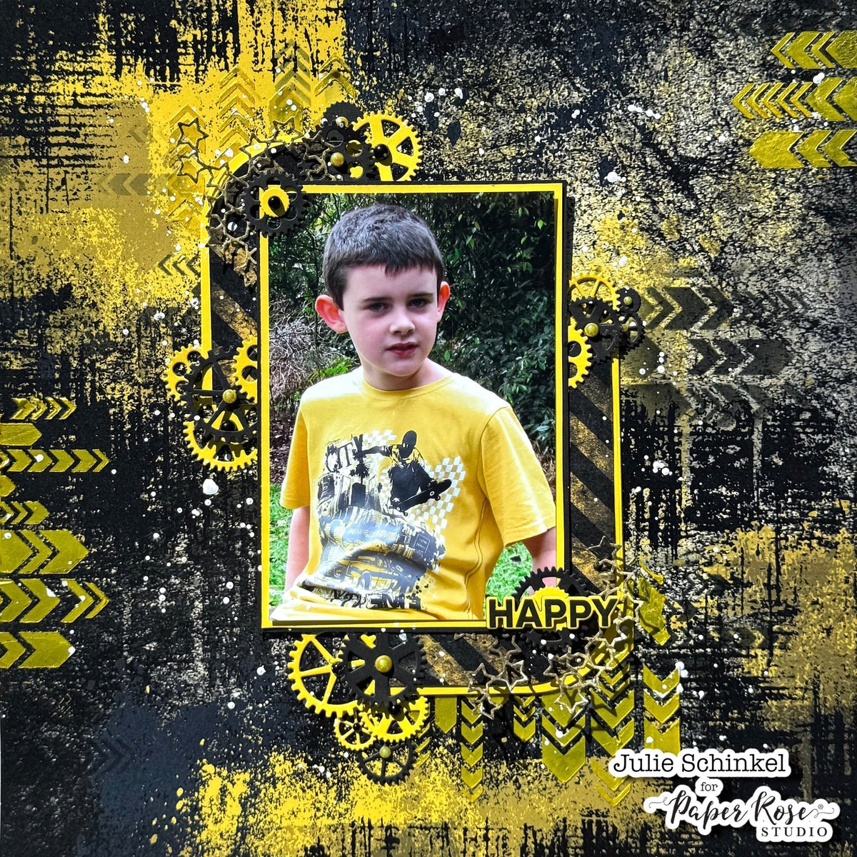 Dad's Shed Scrapbook Layout - Julie Schinkel