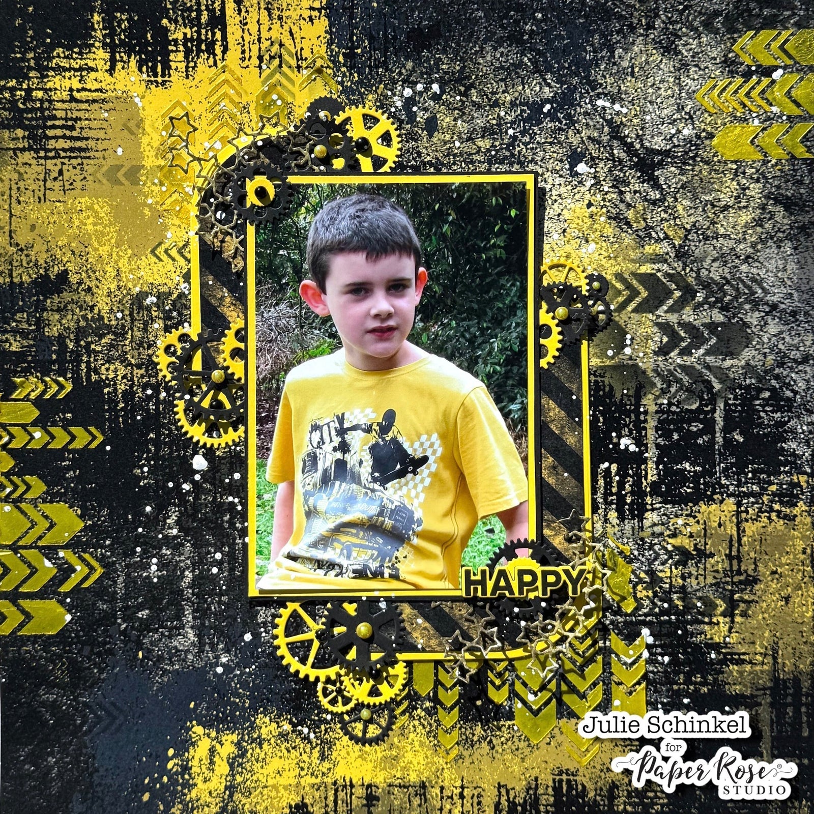Dad's Shed Scrapbook Layout - Julie Schinkel