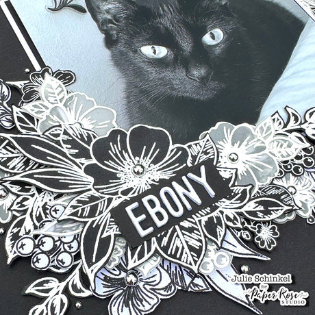 Bouquet Stamped Scrapbook Layout - Julie Schinkel