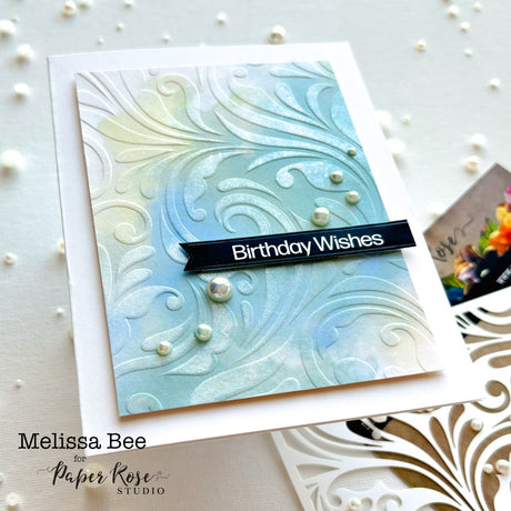 Embossing with Stencils on Cards – Melissa Bee