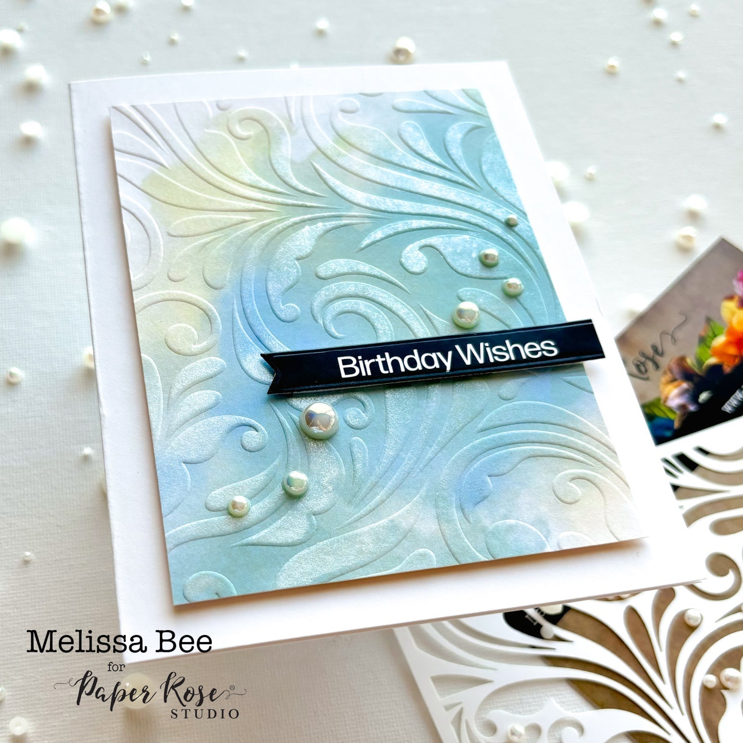 Embossing with Stencils on Cards – Melissa Bee