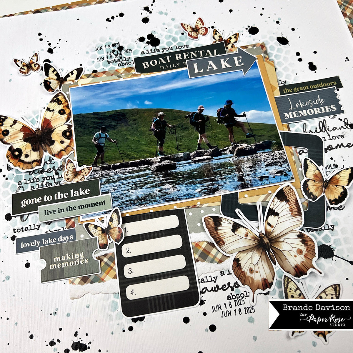 Lakeside Memories Scrapbook Layout - Brande Davison