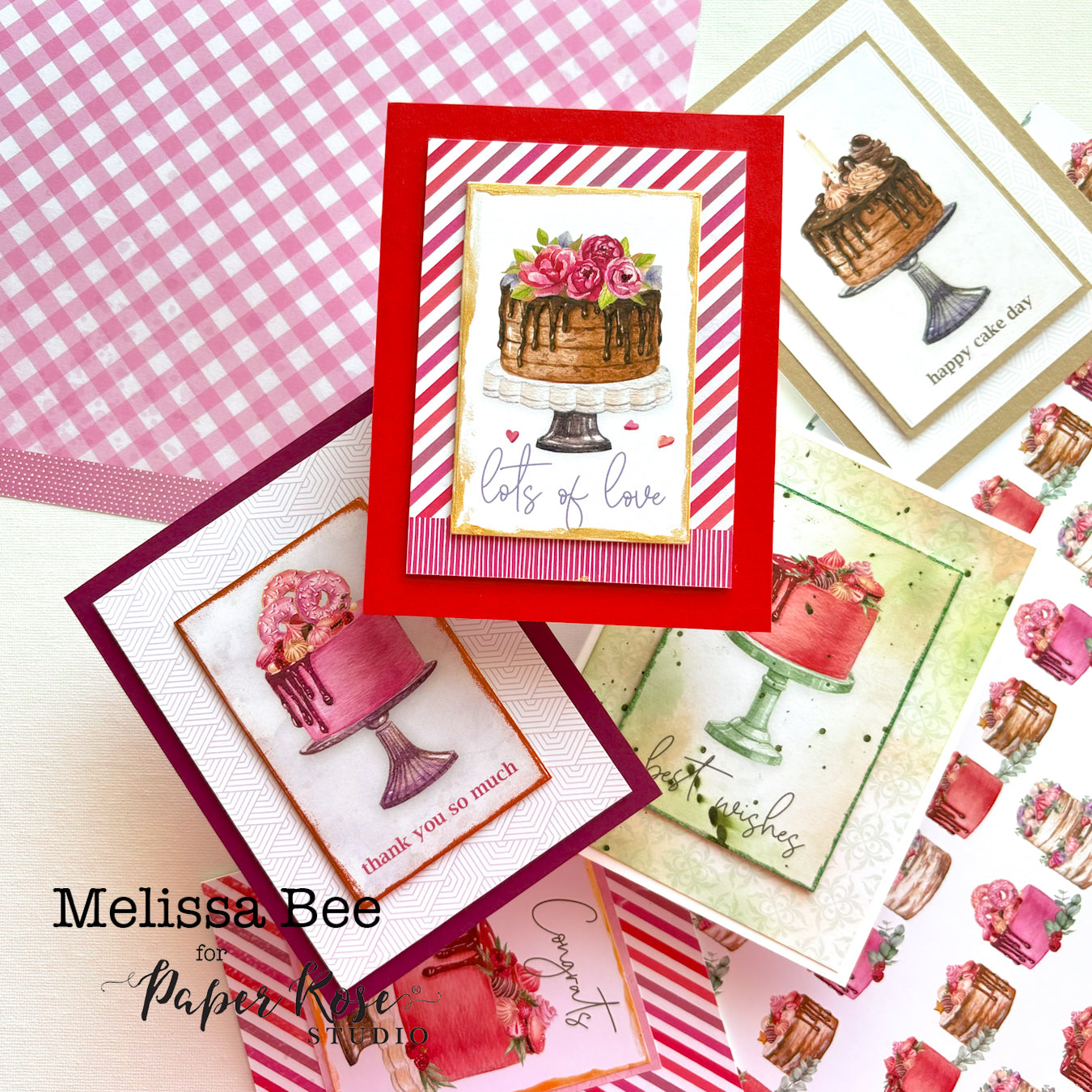 Cake Time Greeting Cards - Melissa Bee