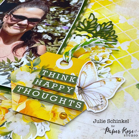 Bees & Butterflies Scrapbook Layout - Julie Schinkel