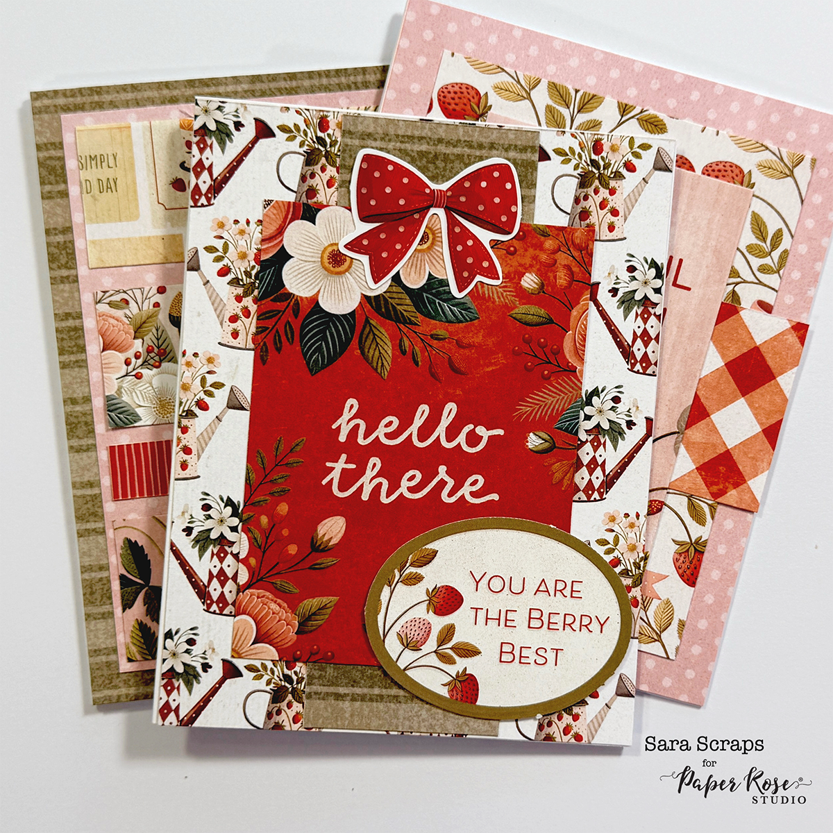 Strawberry Friends Cards - Sara Mishler