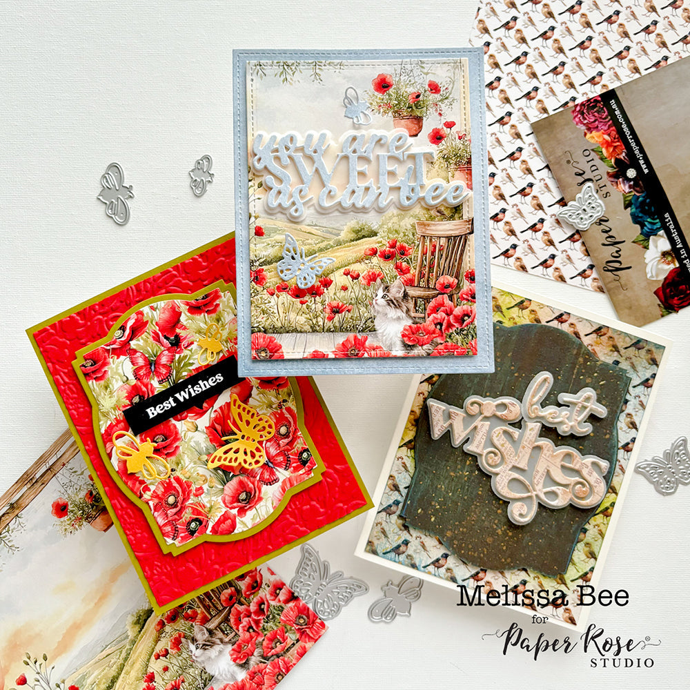 Cards from New Metal Dies – Melissa Bee