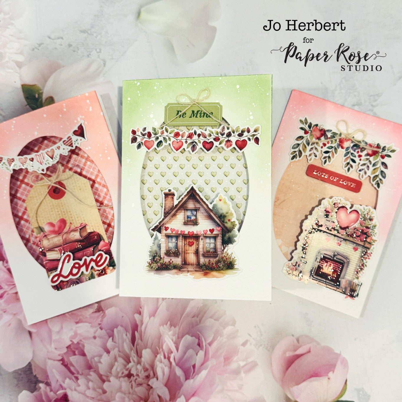 Heartwood House Trifold Valentine Cards - Jo Herbert