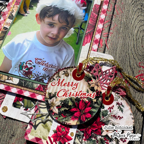 Christmas Holly Scrapbook Layout – Julie Schinkel