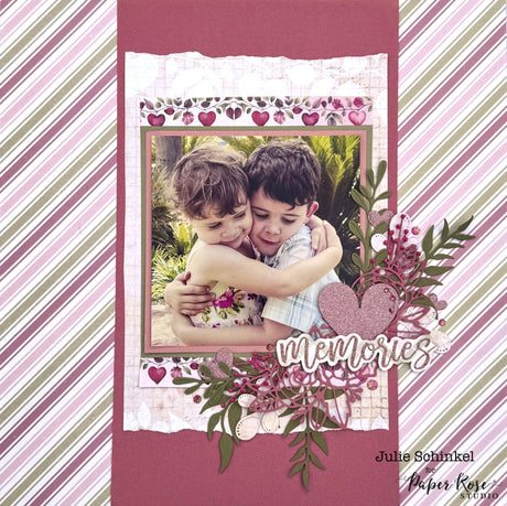 Heartwood House Scrapbook Layout - Julie Schinkel