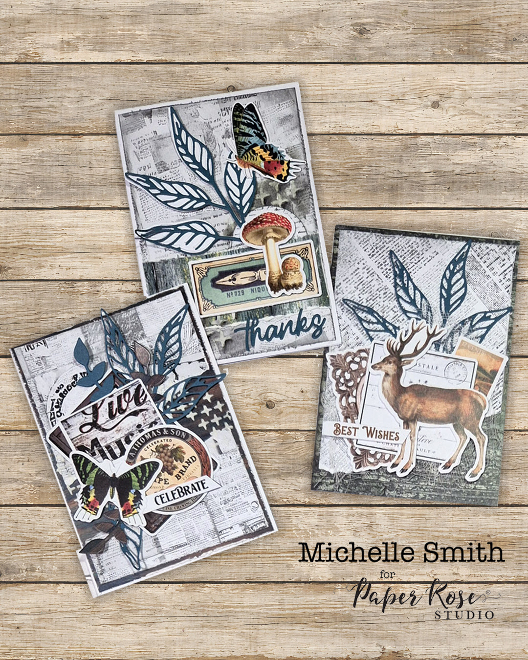 Junk Journal Style Cards - Michelle Smith