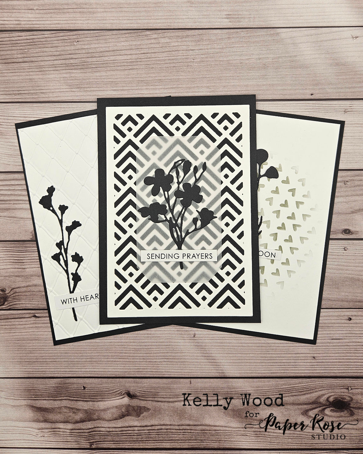 Wildflower Die Cut Cards - Kelly Wood