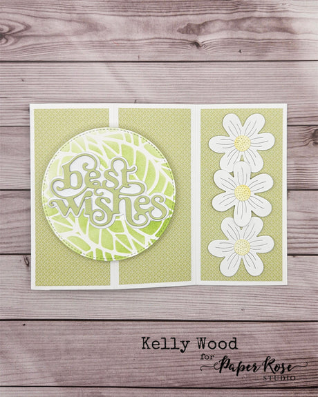 Little Patterns Side Panel Box Card - Kelly Wood