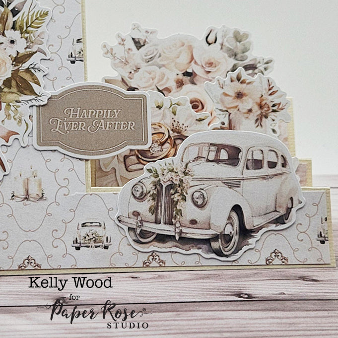 Wedding Joy Sidestep Card - Kelly Wood