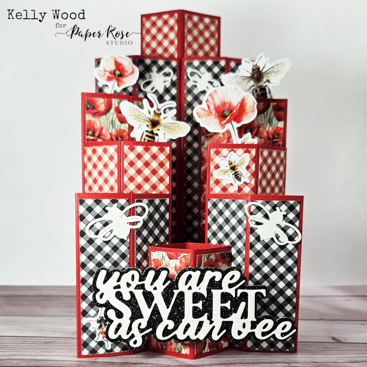Poppy Garden Pop-Up Card - Kelly Wood