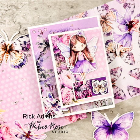 Lavender & Fairies Fancy Fold Cards - Rick Adkins