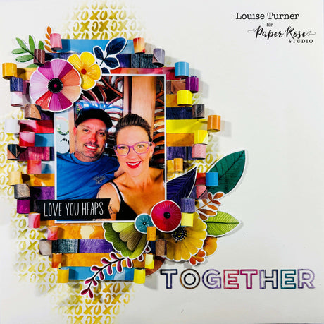 Rainbow Village/Inky Antics Scrapbook Layout - Louise Turner