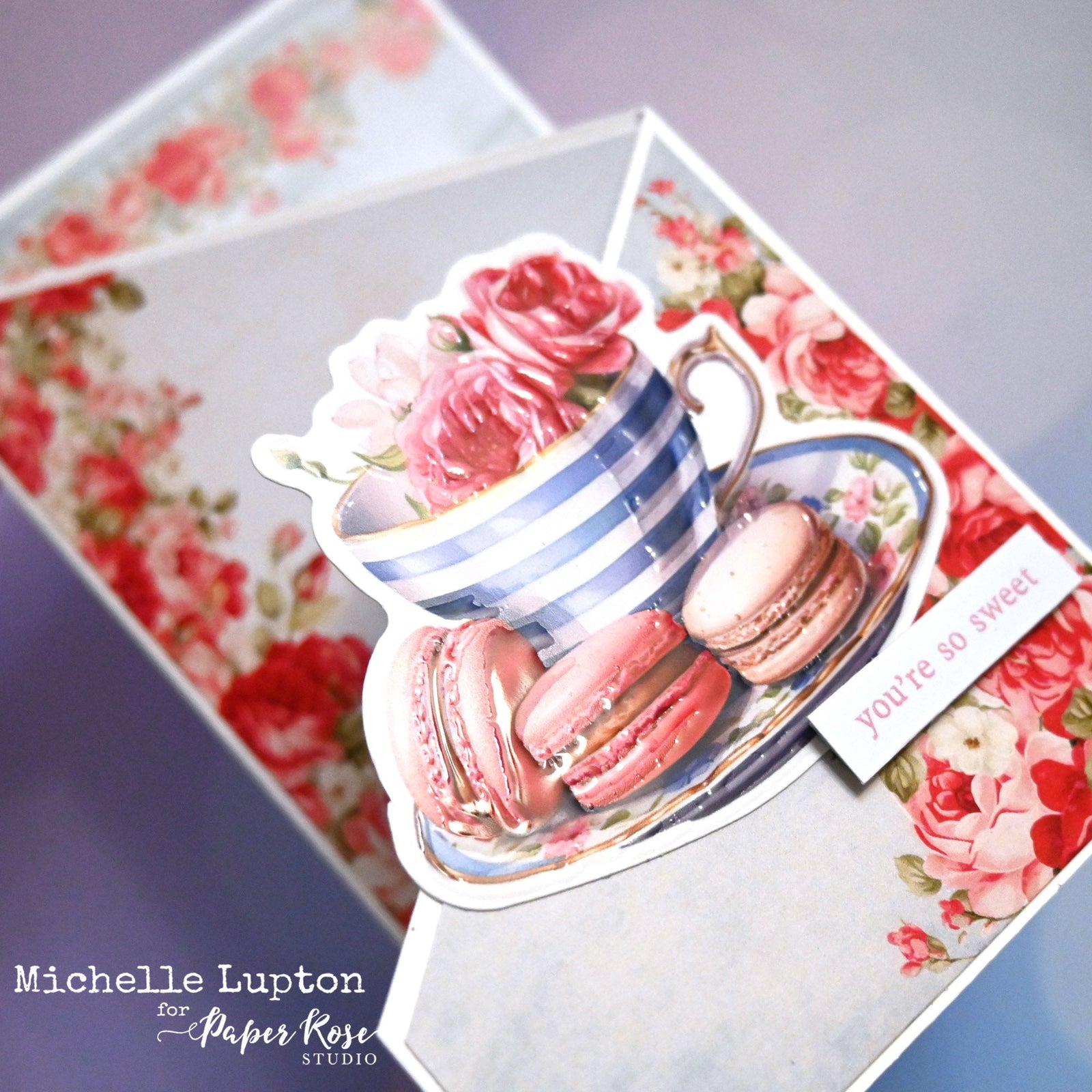 Candy Treats Fancy Fold Card - Michelle Lupton