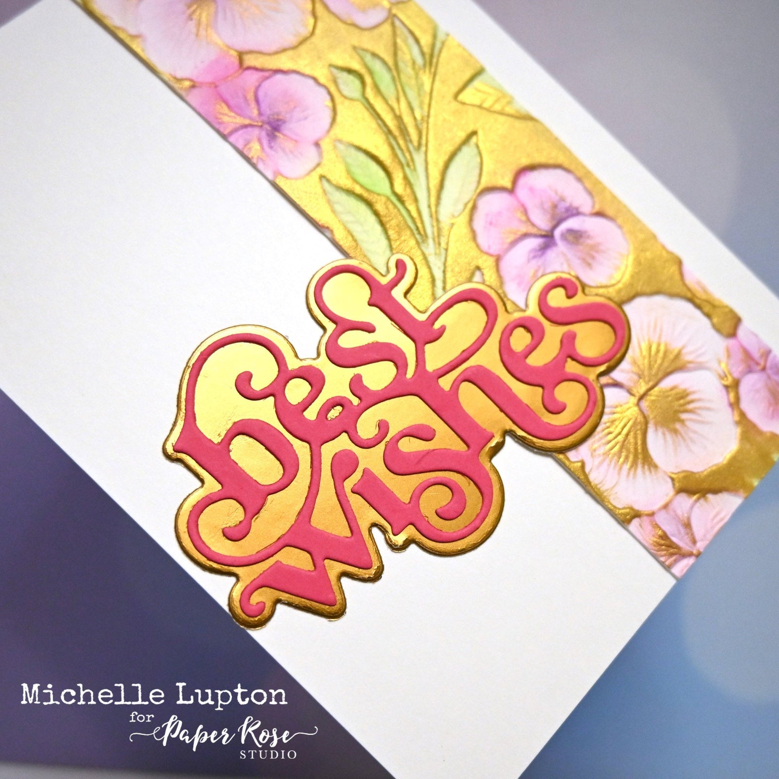 Perfect Pansies Embossing Folder Techniques - Michelle Lupton