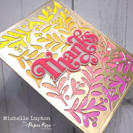 Thanks Christmas Coverplate Card - Michelle Lupton