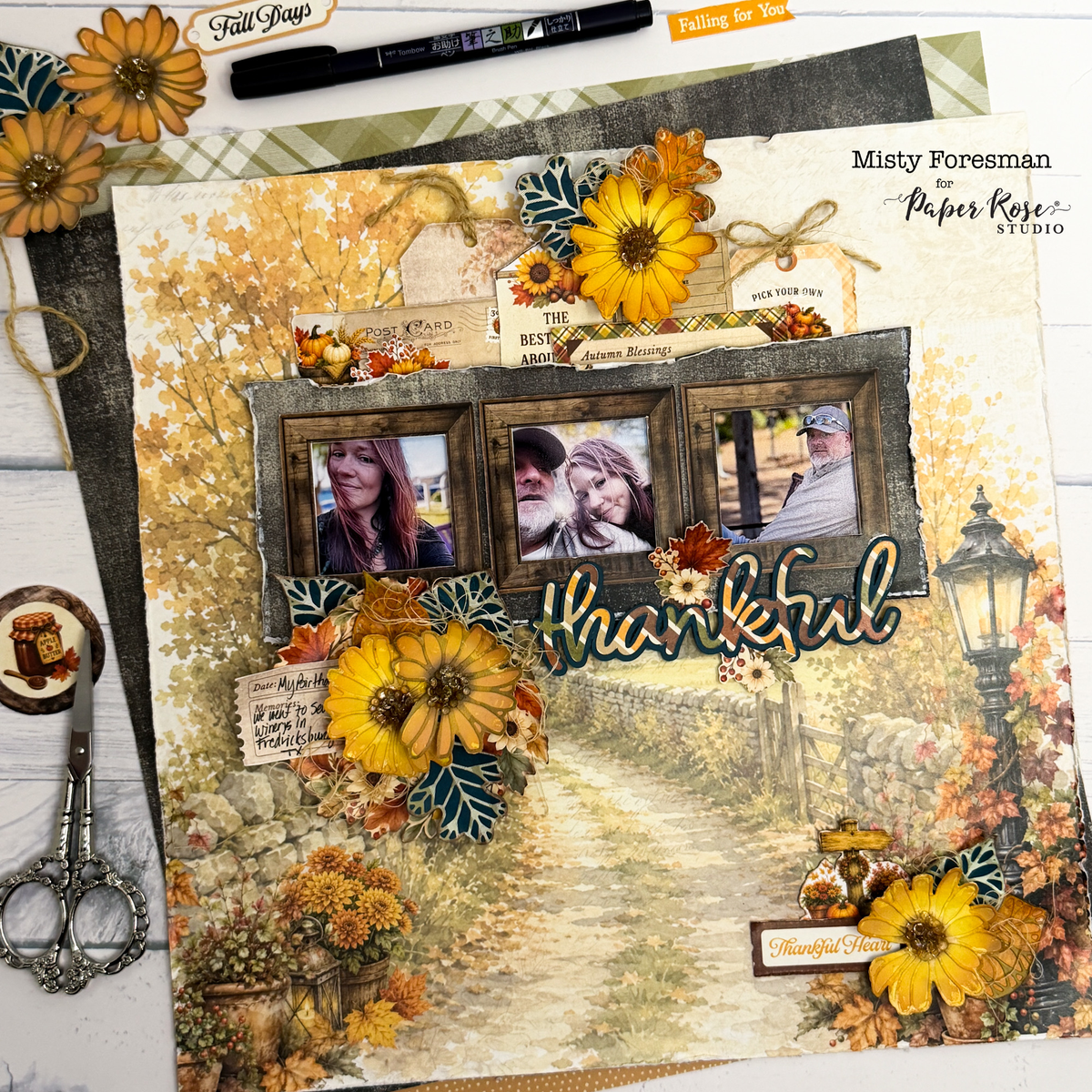 Maplewood Cottage Scrapbook Layout - Misty Foresman