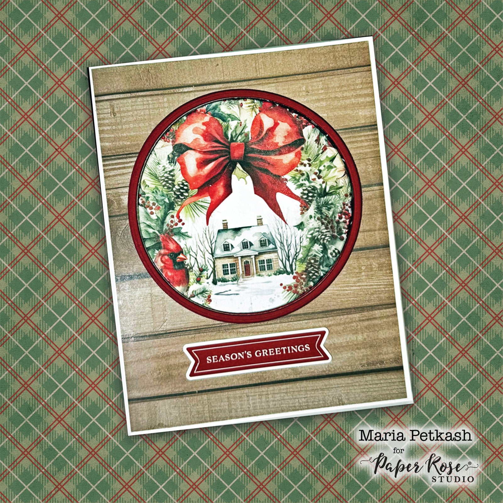 Jolly Holidays/Christmas Tree Farm Pop-Out Window Card - Maria Petkash