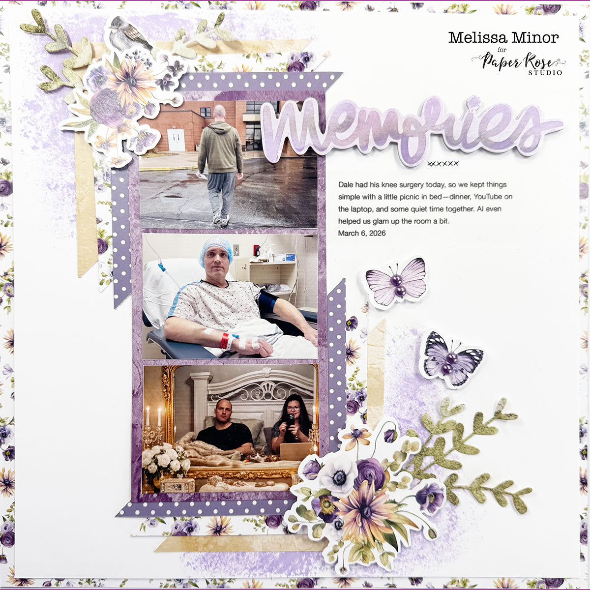 Dear Isabella Scrapbook Layout - Melissa Minor