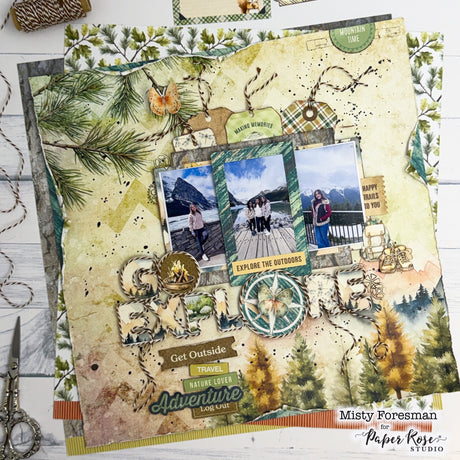 Campfire Tales Scrapbook Layout - Misty Foresman