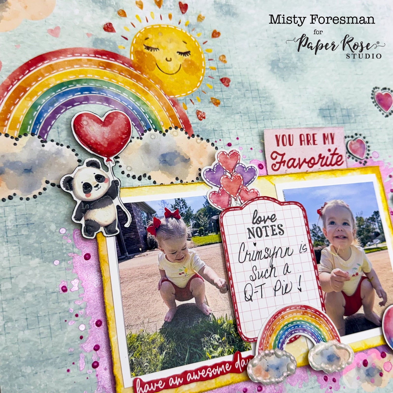 Perfect Pairs Scrapbook Layout - Misty Foresman