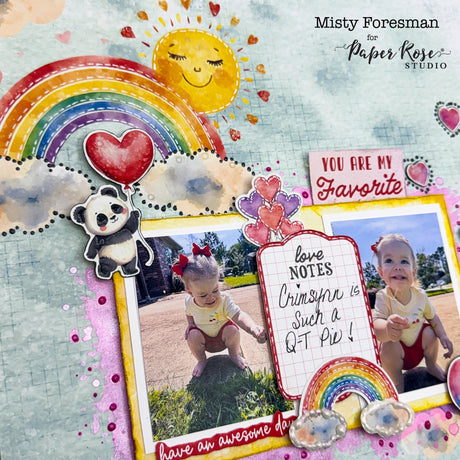 Perfect Pairs Scrapbook Layout - Misty Foresman