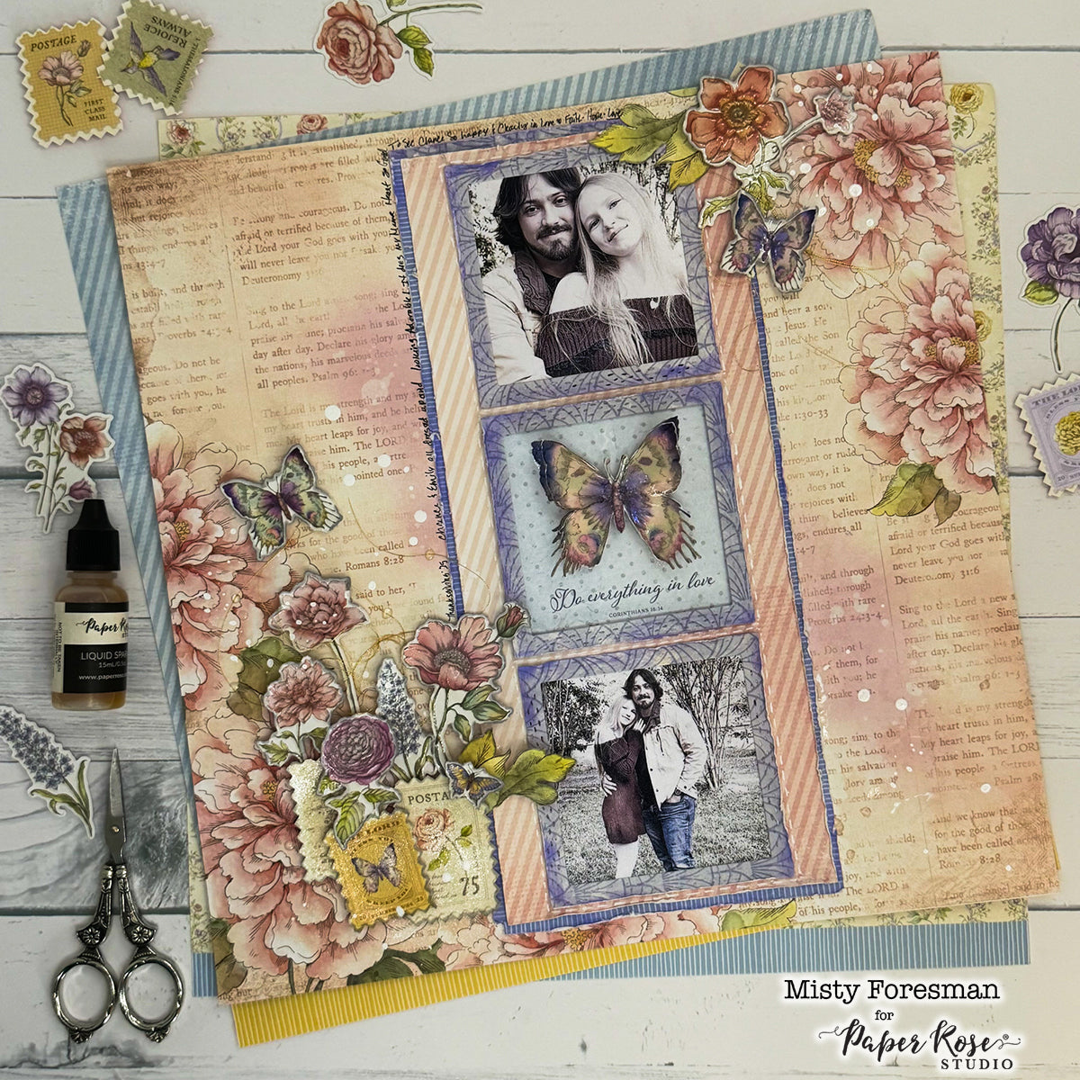 Words of Wisdom Scrapbook Layout - Misty Foresman