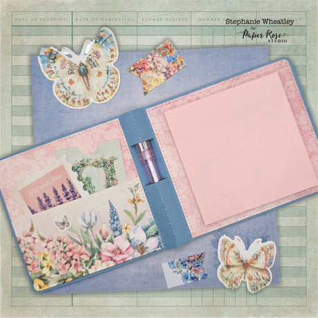 Flower Shoppe Adhesive Note Holder - Stephanie Wheatley