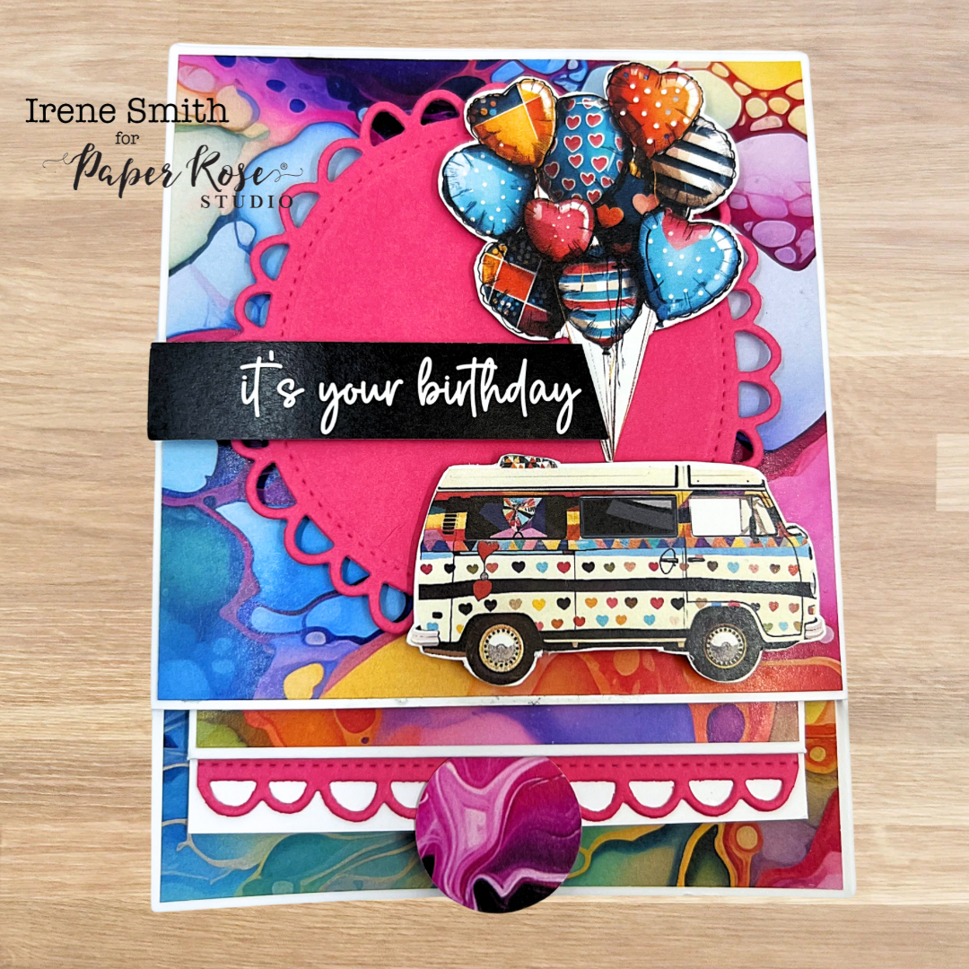 Inky Colour Gift Card Holder - Irene Smith