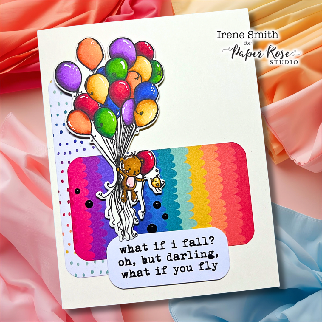 Teddy's Balloons Card - Irene Smith