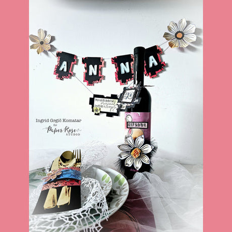 Watercolour & Scribbles Birthday Decoration - Ingrid Grgič Komatar