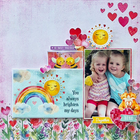 Perfect Pairs Scrapbook Layout - Debra Beer