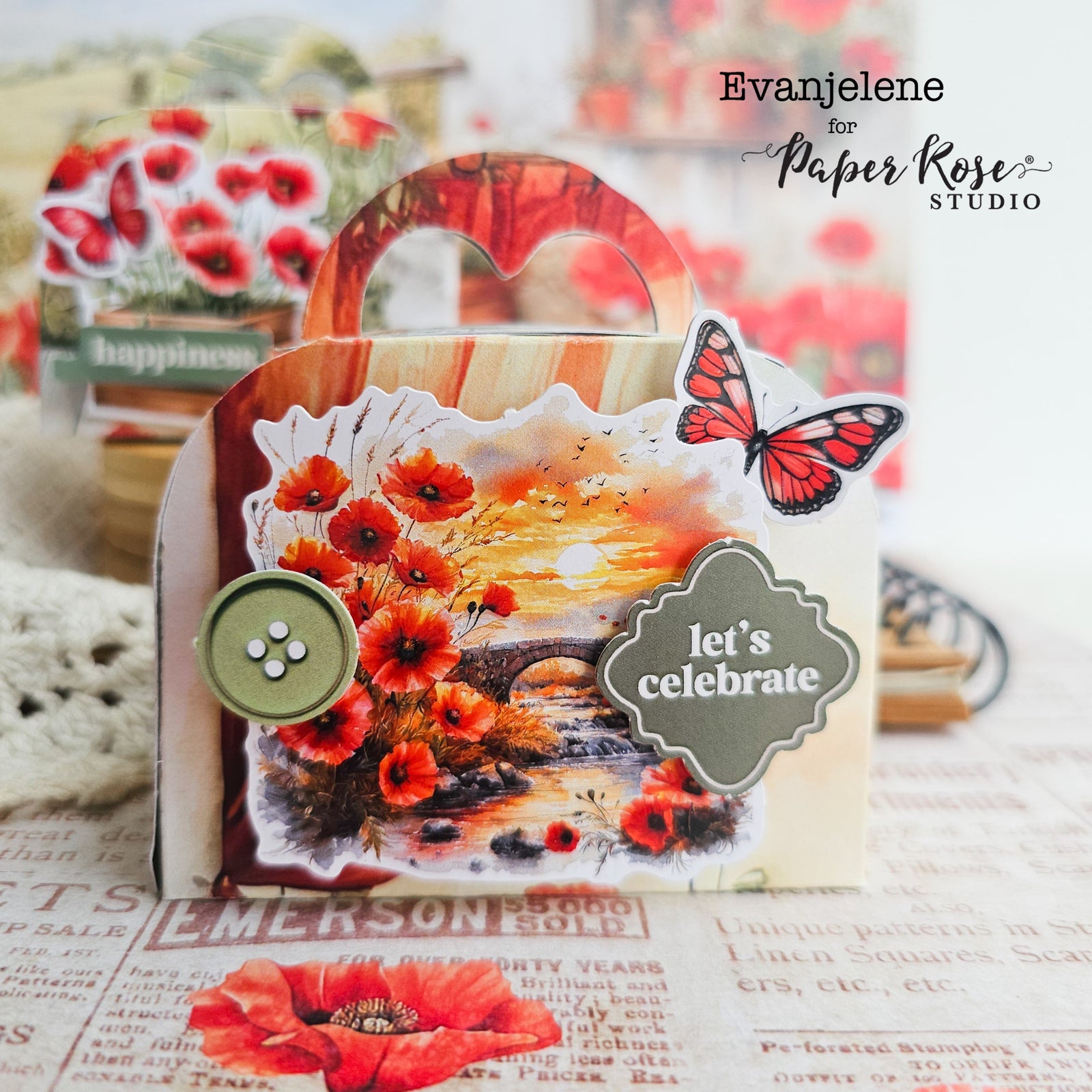 Poppy Garden Gable Box - Evanjelene