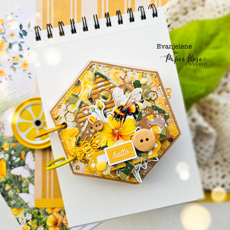 Bees & Butterflies Mini Album - Evanjelene