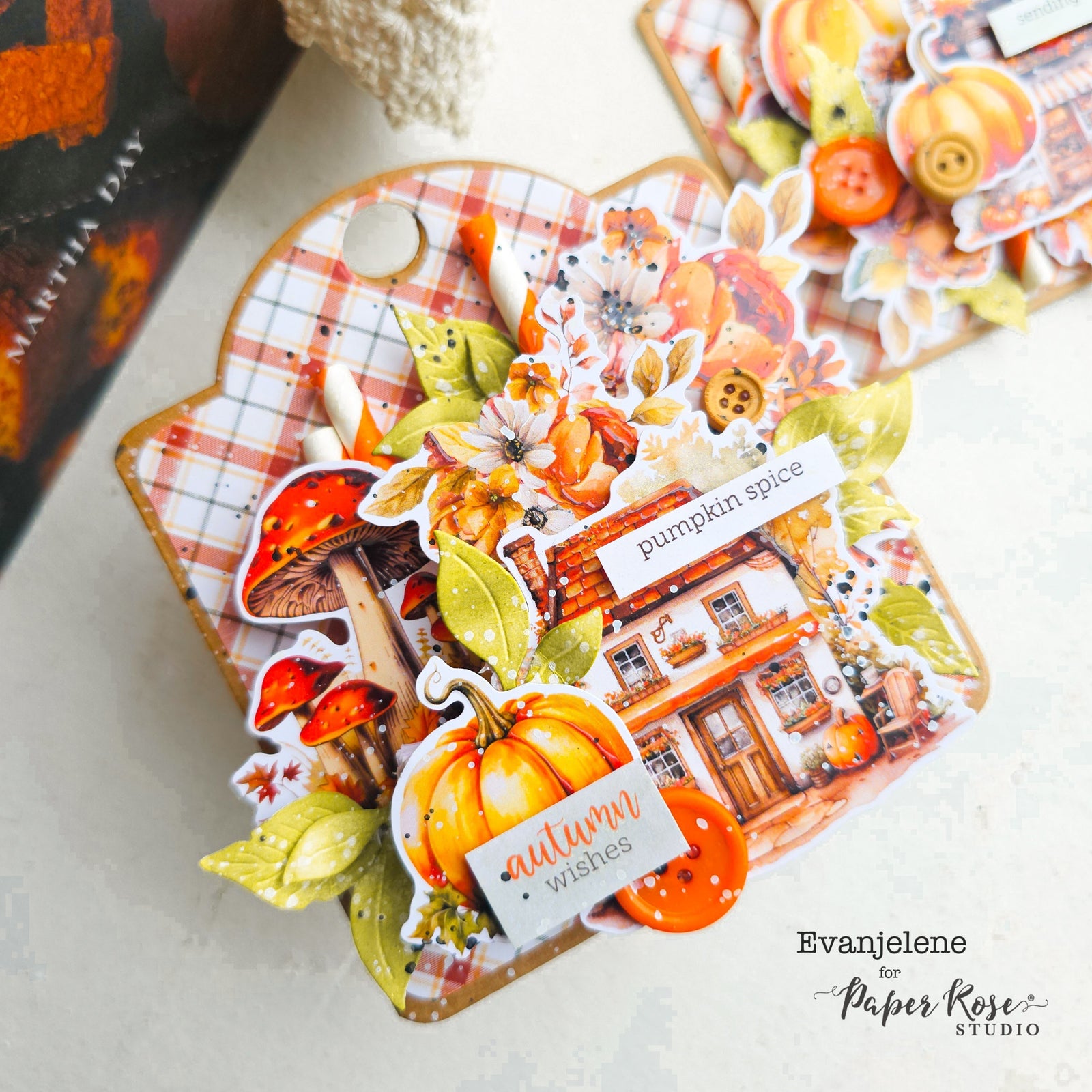 Autumn Florals Tag Card – Evanjelene