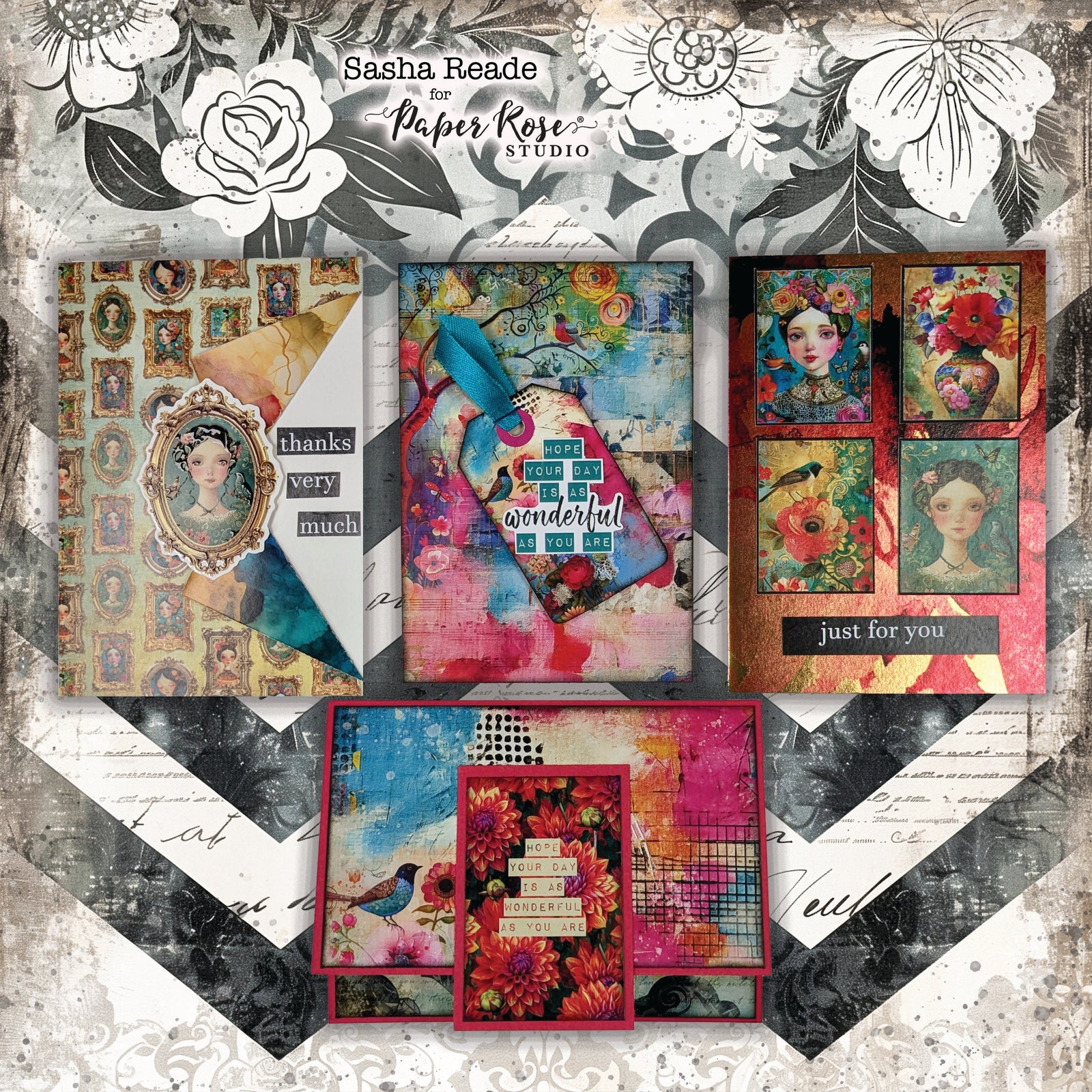 Portraits in Bloom Cards - Sasha Reade